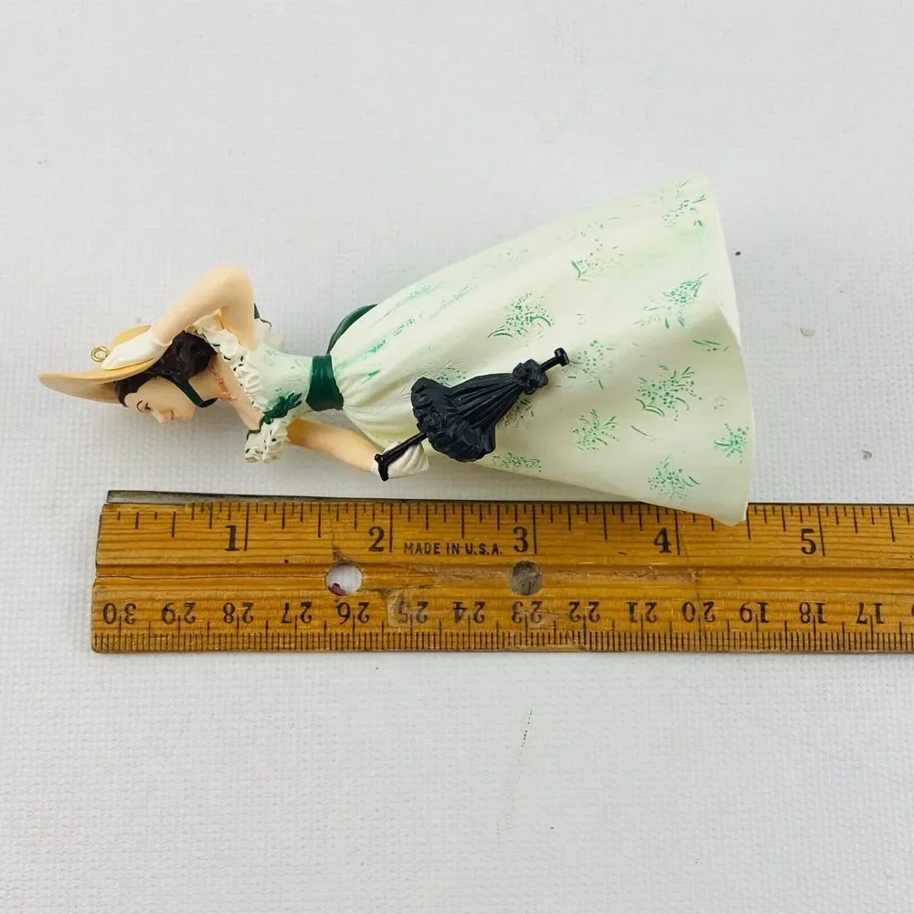 Hallmark Scarlett O'Hara Ornament #2 Collectors Series Green Barbeque Dress 1998